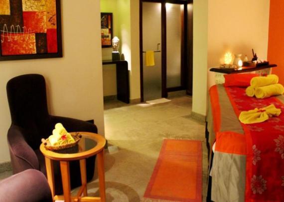 The Spa The Spa over-looks the beautiful Aravalli ranges Array of