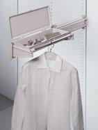 Pull Out Hanger Rack Particularly suited to deep, narrow spaces Great for mounting under wardrobe shelves