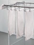 Mounted Jacket Rack Adjustable Width Trouser Rack - Steel Supports Convenient side mounting means