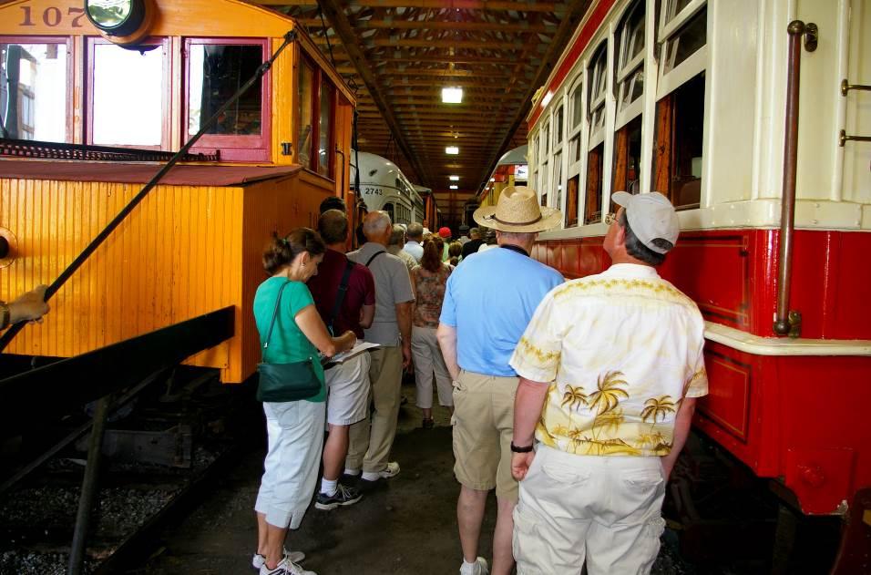 The day began with a visit to the Rockhill Trolley Museum - www.rockhilltrolley.