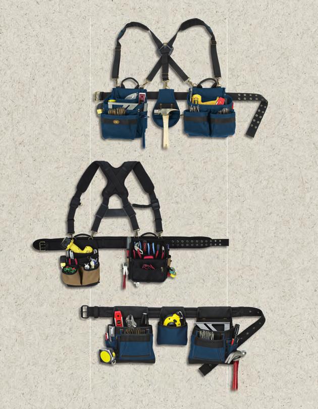 25 #1614 23 Pocket - 5 Piece Framer s Comfort Lift Combo System Made of double layered 600D polyester fabric.