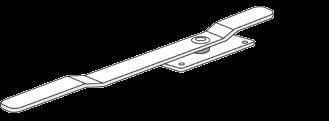 fija lateral 6909003000090 - maniglia esterna fissa frontale - fixed external front handle - poignée externe fixe