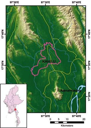 KAHILU Site ID 12 Locality Coordinates N 17 32, E 97 30 Size (km²) 161 Altitude (m.