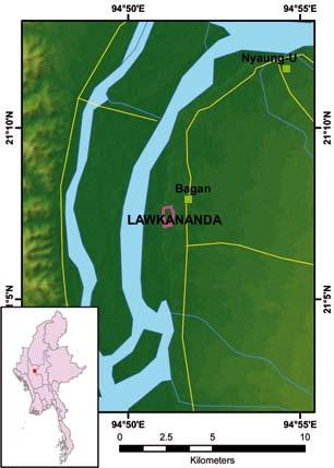 LAWKANANDA Site ID 18 Locality Mandalay Region (Nyaung Oo Township) Coordinates N 21 07, E 94 51 Size (km²) 0.47 Altitude (m.