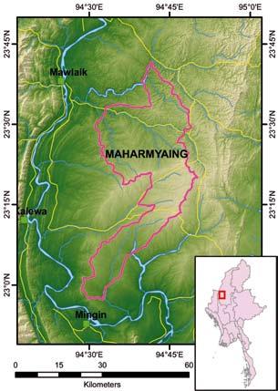 MAHARMYAING Site ID 22 Locality Coordinates N 23 21, E 94 40 Size (km²) 1,180 Altitude (m.