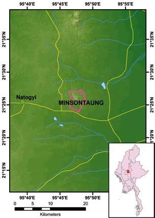 MINSONTAUNG Site ID 24 Locality Coordinates N 21 25, E 95 47 Size (km²) 23 Altitude (m.