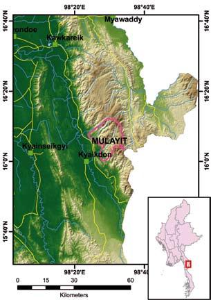 MULAYIT Site ID 28 Locality Kayin State (Kya-in Seik-kyi Township) Coordinates N 16 06, E 98 29 Size (km²) 139 Altitude