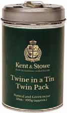 Twine in a Tin Natural 80m 80g 70109666 Twine in a Tin Green 80m