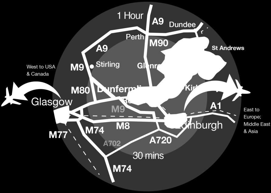flights per day to London Digitally connected Rail Main
