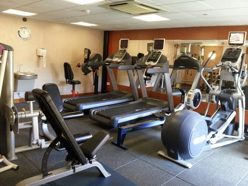 The fitness room is not manned at any time by a Hilton team member; however, there are surveillance cameras, which are monitored by reception.