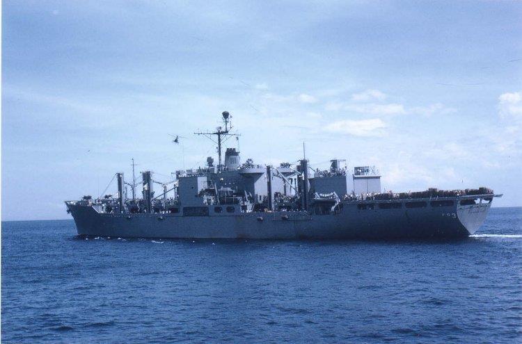 USS Niagara Falls - worked with her before in 1976 whilst on Otago The Sea Knight from Niagara Falls The patrol concluded when we rendezvoused with HMNZS Waikato (CPORS Bob Ohlsen) off Colombo, Sri