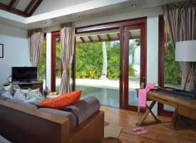vegetation. All villas are built with natural materials, timber, granite & stone.