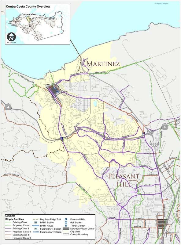 Figure 2: Bicycle Network from the Contra Costa
