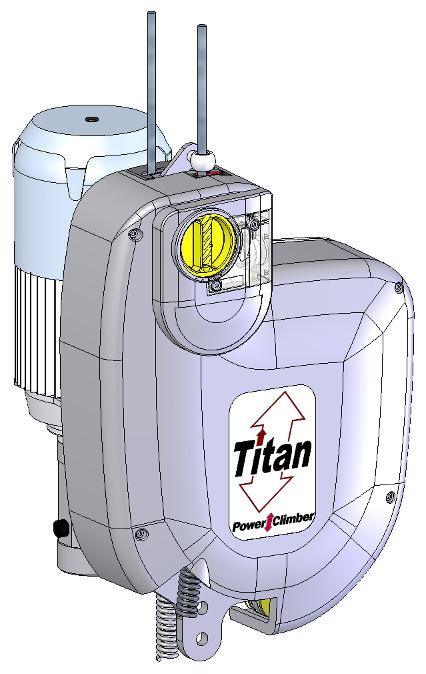 TITAN HOIST SPECIFICATIONS Titan 403 PI Working Load Limit (W.L.L.) 400 kg Power Supply 3 x 400V / 50Hz + N + E Amperage at RUN 2.5 A W.L.L. START 7.