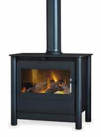 Like all ESSE stoves, the G200C is hand-built in Britain and features a large, clear glass door to appreciate the view of the flames.