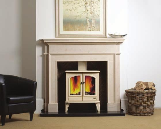 the fuel. It is a genuine convector stove with inner high quality steel body, clad with iron castings on the top and sides and a steel convector plate to the rear. EFFICIENCY 78.5% 700 DD SE 10.