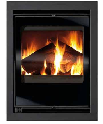 Shown here with the three sided Quadrant trim, it is also available with a four sided trim, suitable for wall mounting. Fuel Multi fuel & Wood* Output Up to 4.
