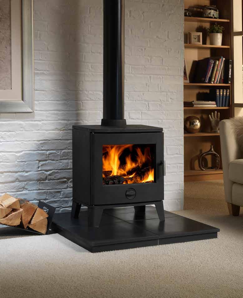 STOVE: MODE 200 FREE STANDING STOVE HEARTH: