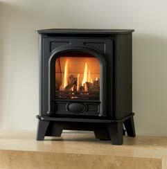 Gas Stockton2 Small Gas Stockton2 balanced flue fire Using cast iron for the door and heavy gauge steel for the body, Gas Stockton2 stoves combine simple, understated lines with Gazco s superb living