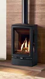 Taking the elegant styling of the smaller Midi range (pages 34-35), the Midi T s bevelled cast iron exterior encases a taller firebox that offers a three-sided view of the impressive visuals.