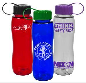 / 750 ml. Tritan /TM/ Slim Grip Bottle measures 3 inch. x 9 1/2 inch. and features a contoured design that's bound to impress!