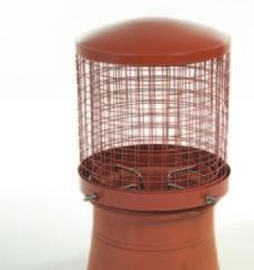 13 33. Large birdguard Designed for larger chimney pots, this cowl is available as a 320 or 370mm diameter application.