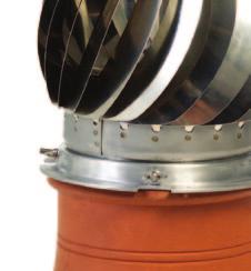 revolving chimney cowls may require annual maintenance to remove debris that may stop them