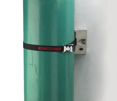 GAS CYLINDER SUPPORTS SHOWN: