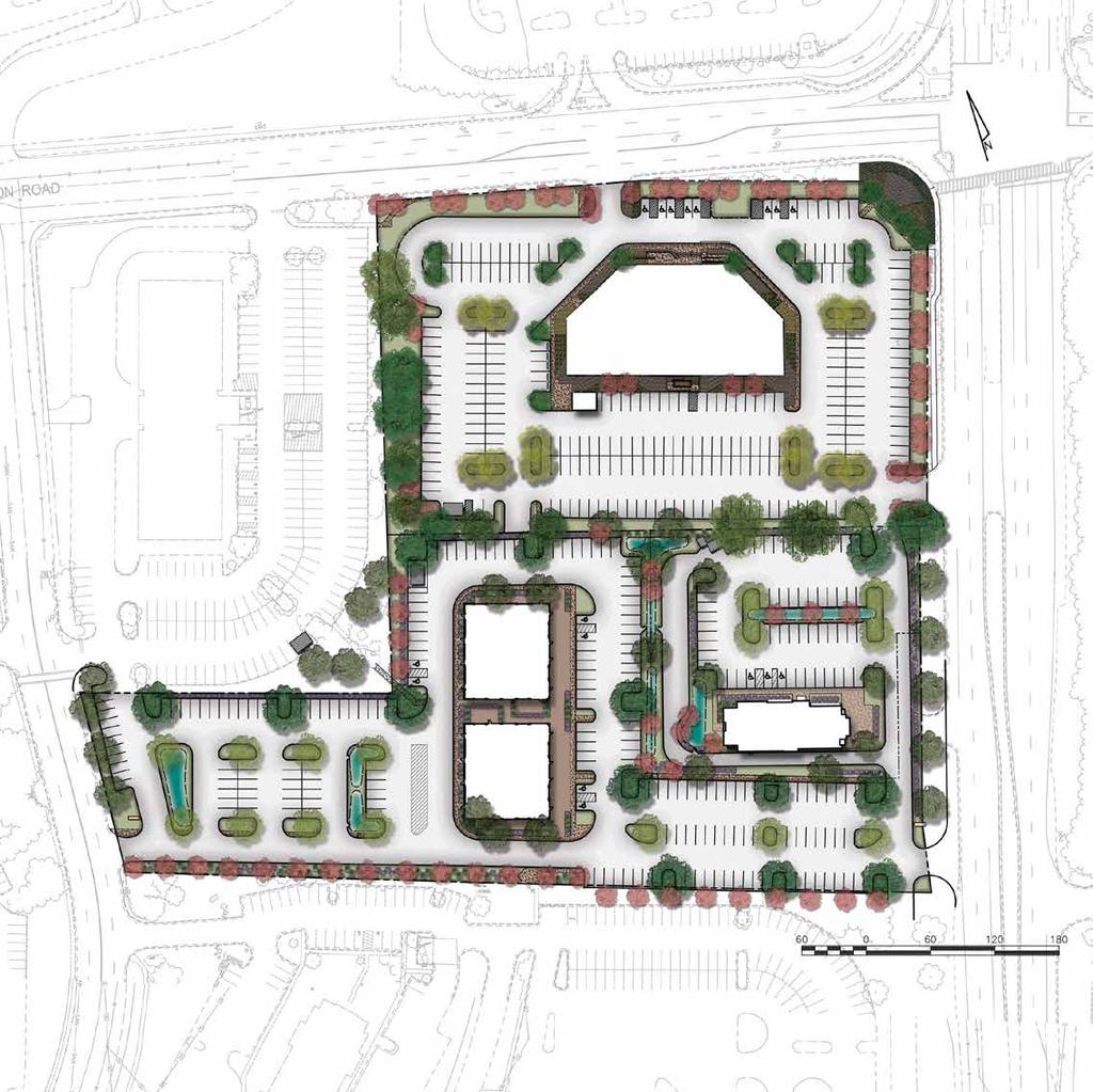 SITE PLAN 939 ELKRIDGE LANDING ROAD 0 WINTERSON ROAD Prominently located at the corner of Winterson and West Nursery Roads, the building is