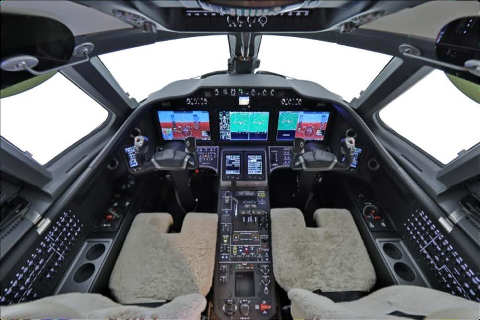 AVIONICS: Garmin G5000 system includes an integrated Flight Director/Autopilot and Electronic Flight Instrument System (EFIS) utilizing three fourteen-inch (diagonal) high-resolution LCD s in