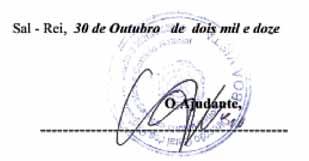 38 - Sal- Rei - Boa Vista NOTARY: JACILENE ROMI FORTES LOPES CERTIFICATE Signatory, Assistant, Adriano Jorge Noro, of Regional Second Class Notary's Office, Boa Vista CERTIFIES SALE AND PURCHASE DEED