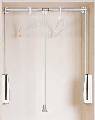 -1 Clothes Hanger Accessories AW1111 Wardrobe Lift (Pull-Down Closet Rod) * Side mount, three