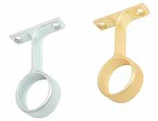 -1 Clothes Hanger Accessories 83271 Rod Supports * For Ø25mm (1") closet rod * Open type * Finish: chrome plated, nickel plated, brass