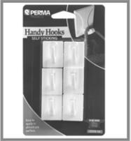 HANDY HOOKS 6 x Self-adhesive hooks