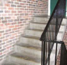 SWEEPING AND WASHING OF STAIRS AND LANDINGS There is no dirt or litter on the