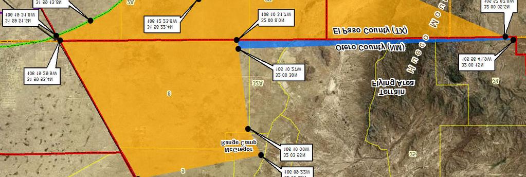 Training Area R-0A Extension Proposed Special Use Airspace (Surface -,00AGL) Class E Airspace (El Paso International Airport)