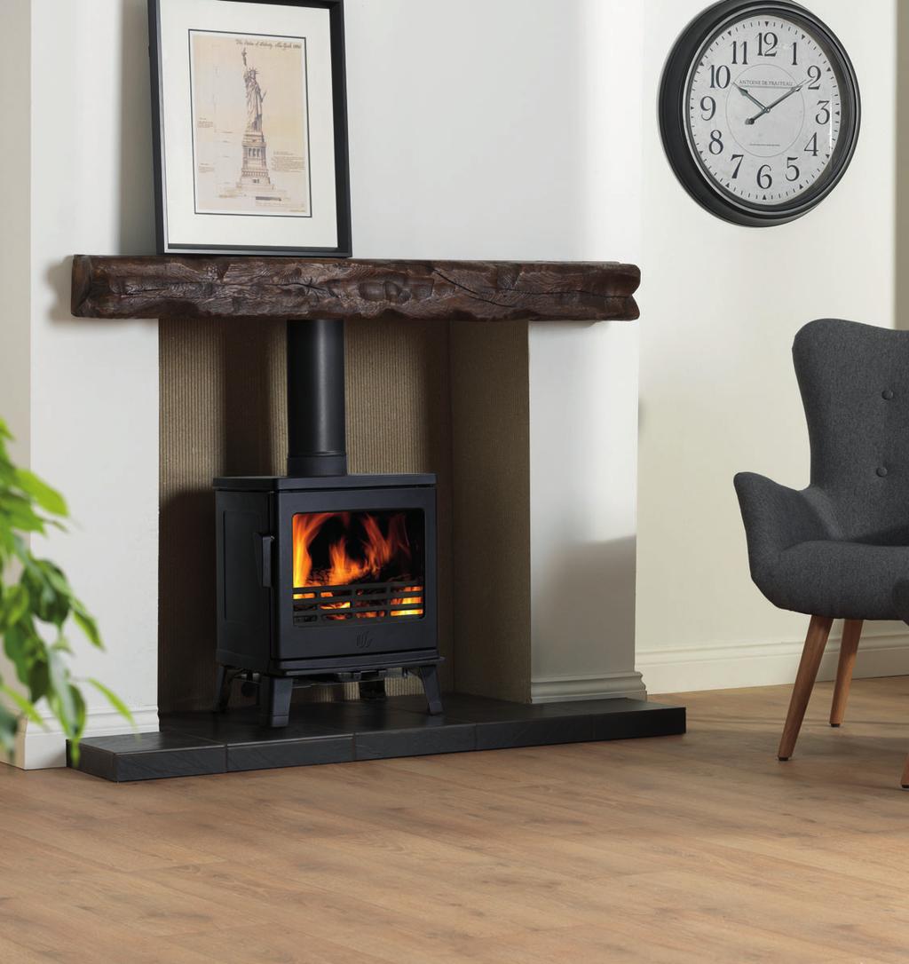 CST IRON STOVE RNGE Birchdale 5kw Bringing a distinct sense of contemporary-but-retro style to our cast iron stove range, the Birchdale is available in a stunning gloss white enamel finish or