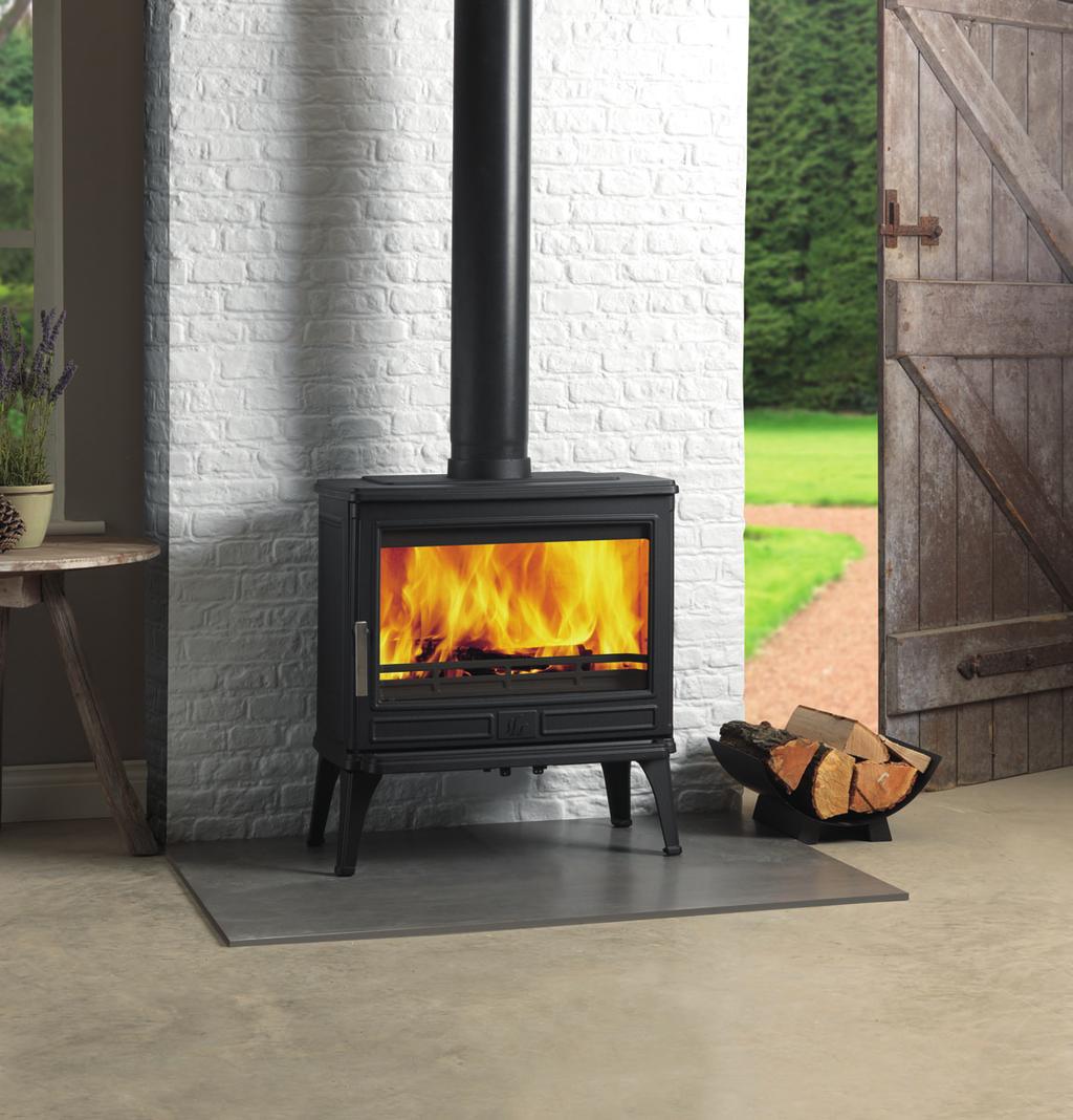 CST IRON STOVE RNGE Larchdale 9kw The Larchdale is a dedicated woodburner and the largest stove in our cast iron range.