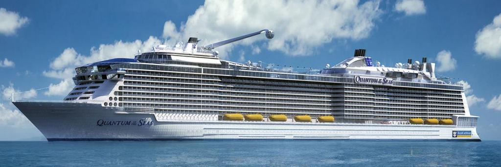 Quantum of the Seas Quantum of the Seas, Arrives Fall 2014 in Cape Liberty 168k tons, 348 meters LOA, over 4,180 guests Sister ship,