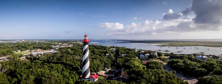 ABOUT THE ST. AUGUSTINE LIGHTHOUSE & MARITIME MUSEUM: A pivotal navigation tool and unique landmark of St. Augustine for over 140 years, the St.