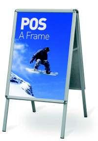 8kg Twin A1 portrait snap frame display Durable outdoor construction, twin spring mounts on a