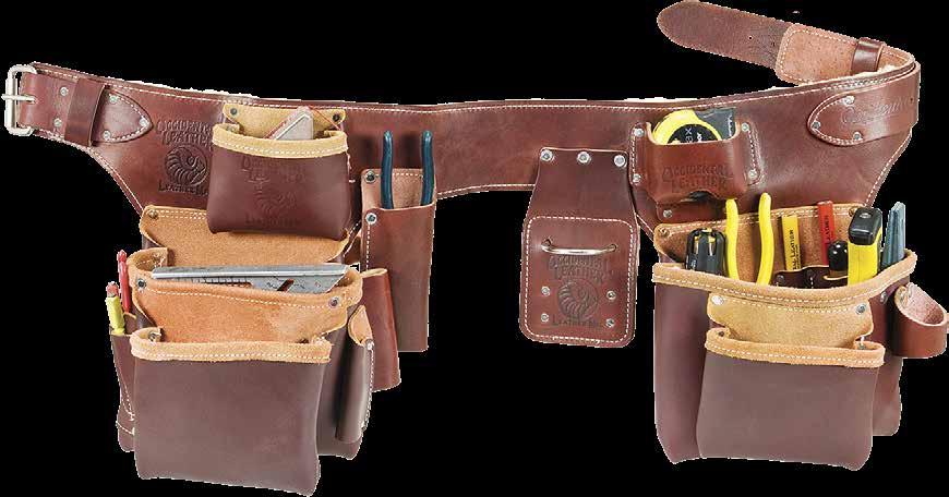 All Leather Tool Belt Systems The Pro Leather Series is constructed of premium top grain cow hides tanned to our stringent specifications