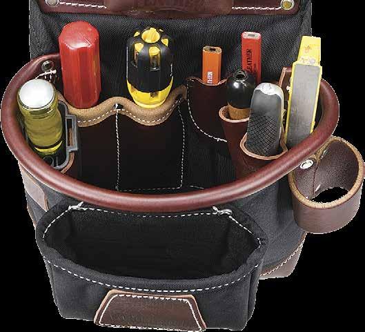 Leather / Nylon Tool Belt Systems Leather and industrial nylon intelligently combined to lighten the builder s load.