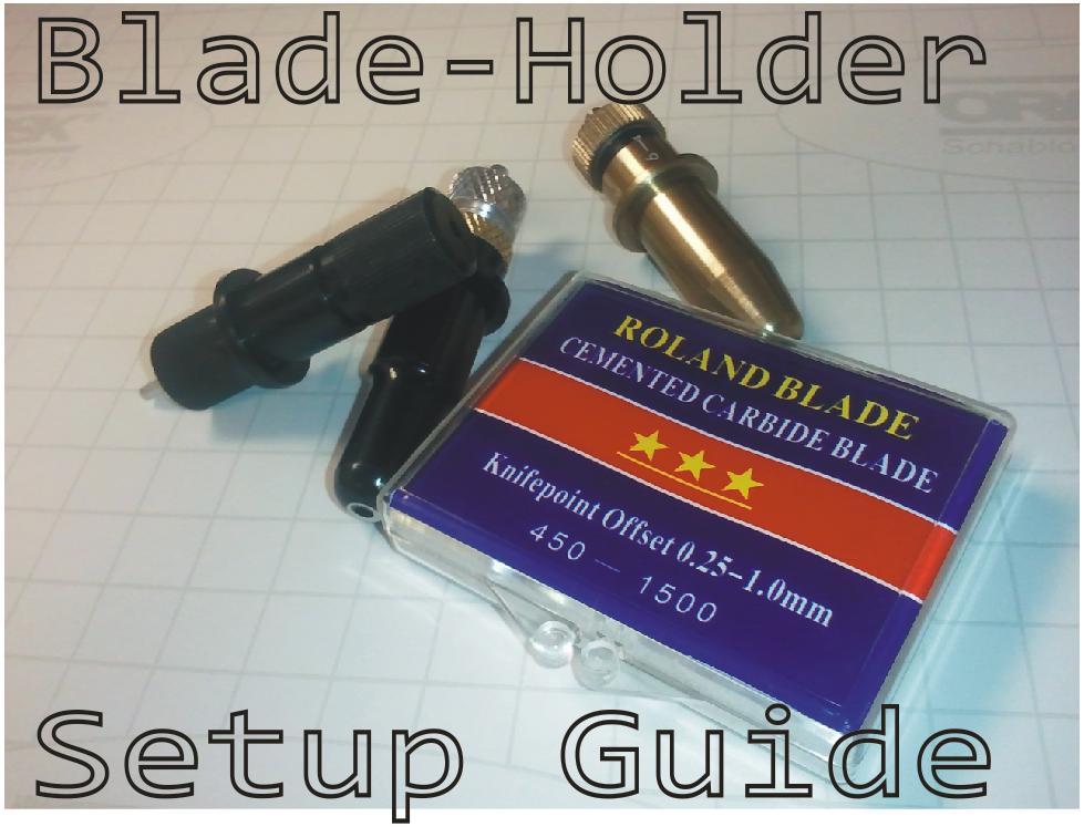 This guide is designed to assist with the installation, calibration and trouble shooting of your Roland compatible vinyl cutter blade and blade-holder.