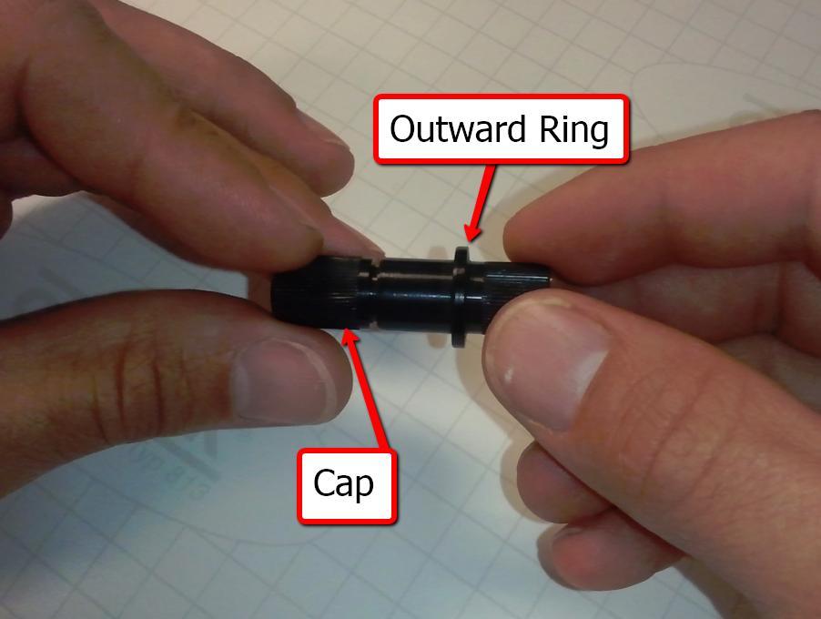 The Creation blade-holder (also known as a Roland blade-holder) for the Laserpoint & Pcut uses only a cap with a rubber O ring.