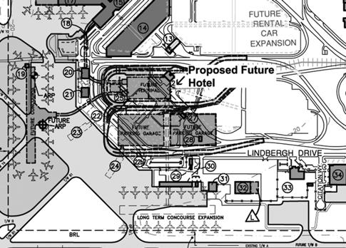 Terminal Modernization Program, Hotel 69 Airport Boulevard, Sacramento, CA 95837-119 Airport: International Estimated Project Cost: $56,828, Expected Completion Date: 29 Funding Sources: Bonds