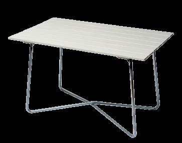 1019813 Design: Maria Håård and Jan-Olof Ågren Photo shows white lacquered oak with hot galvanised base Weight: 6 kg Height: 51 cm Height 2: 31 cm 45x33 cm Base: Steel piping TABLE B25A 120 Oil