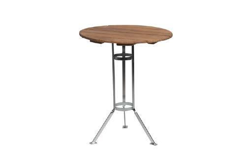 15 kg 72 cm 110X70 cm BREWERY TRIPOD TABLE Oiled oak with electroplated base No. 10214-1 White lacquered oak with electroplated base No.