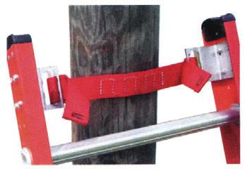 Padded V-Rung Kit Slip resistant rubber grip attached to steel v-rung for wood, metal, or concrete poles.