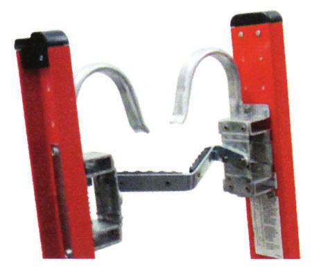 Cable hooks can be mounted above or below top rung. Cable hooks come with mounting hardware and instructions.